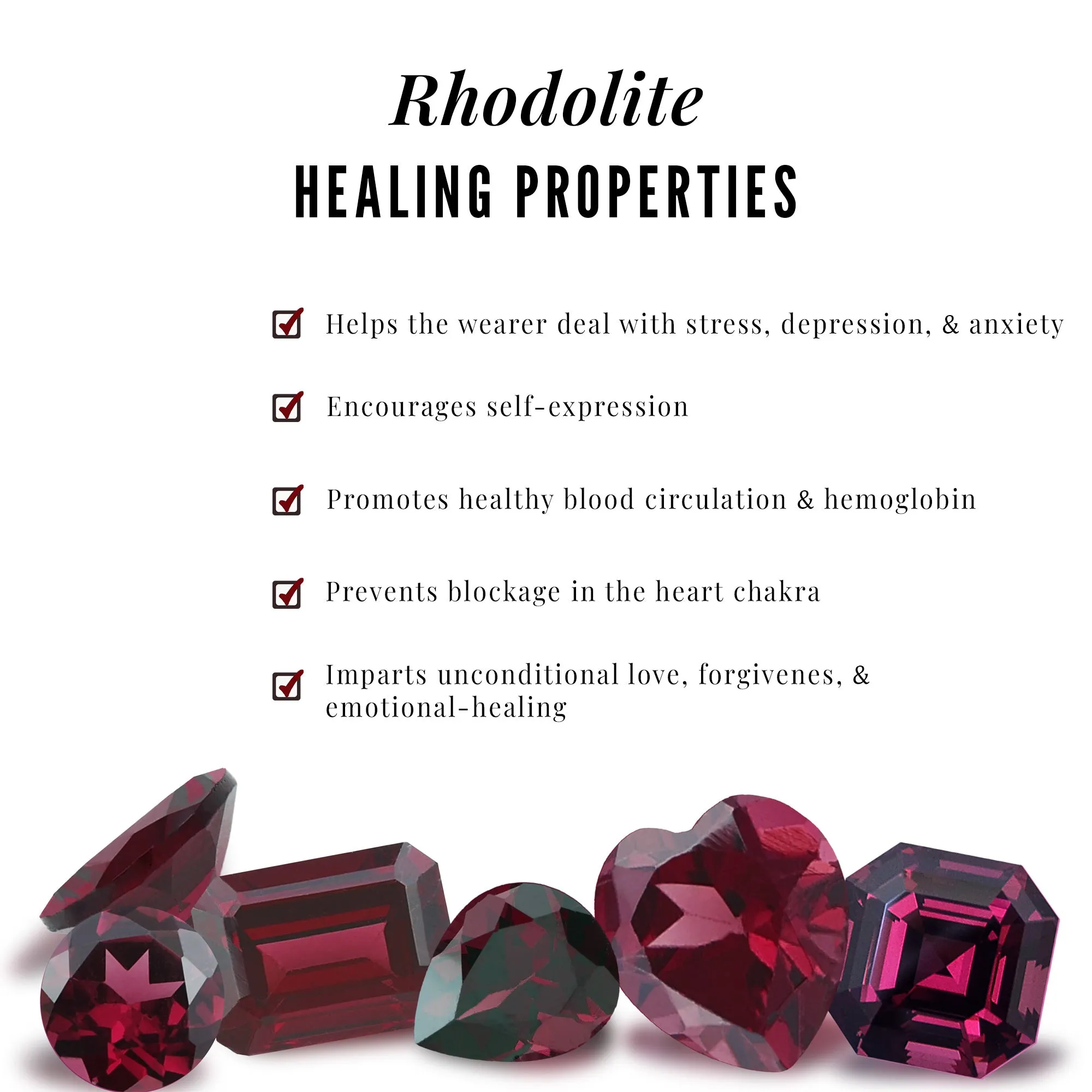 1 CT Split Shank Rhodolite Minimal Ring with Diamond Accent