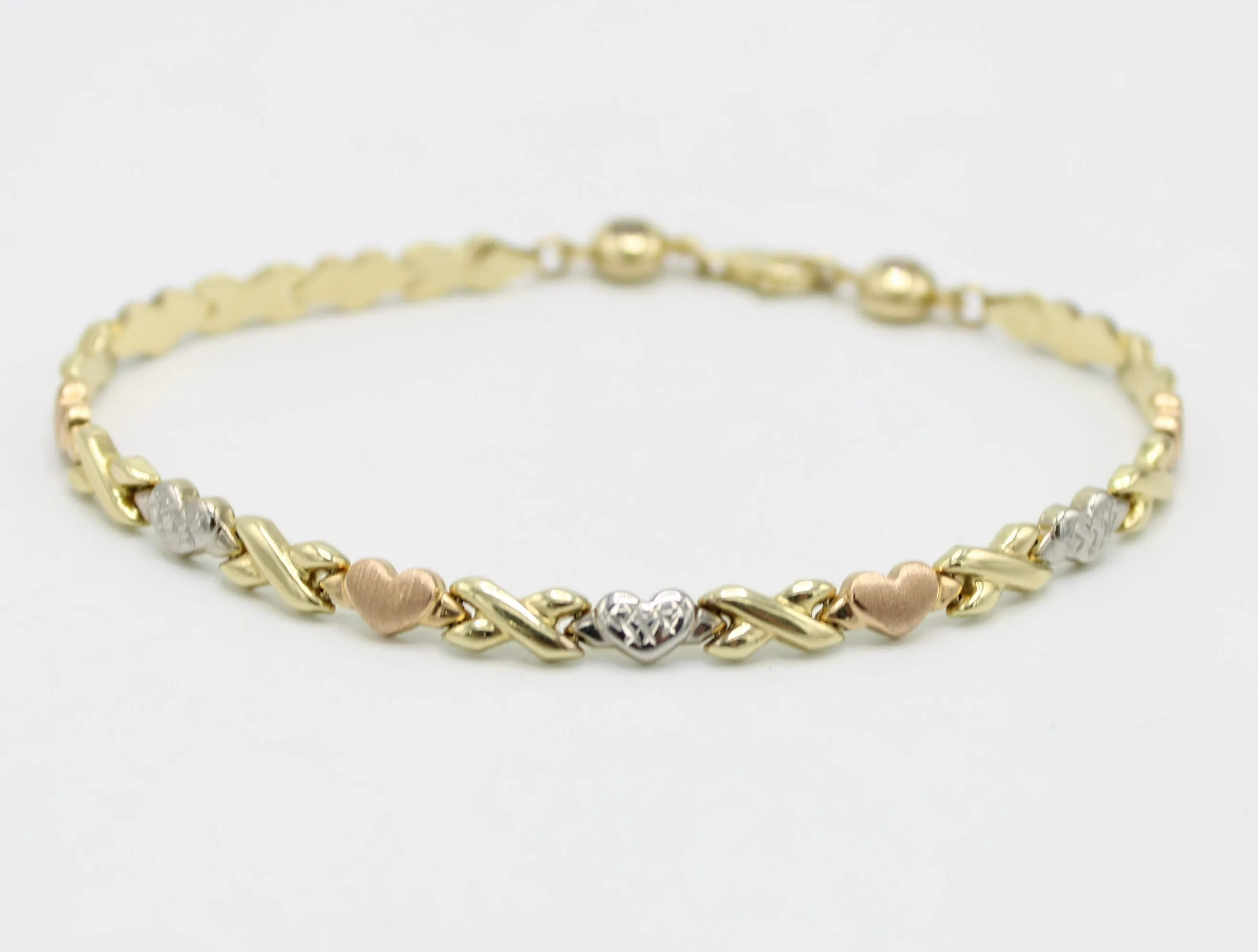 14K Bangle (Yellow-Rose-White) Gold