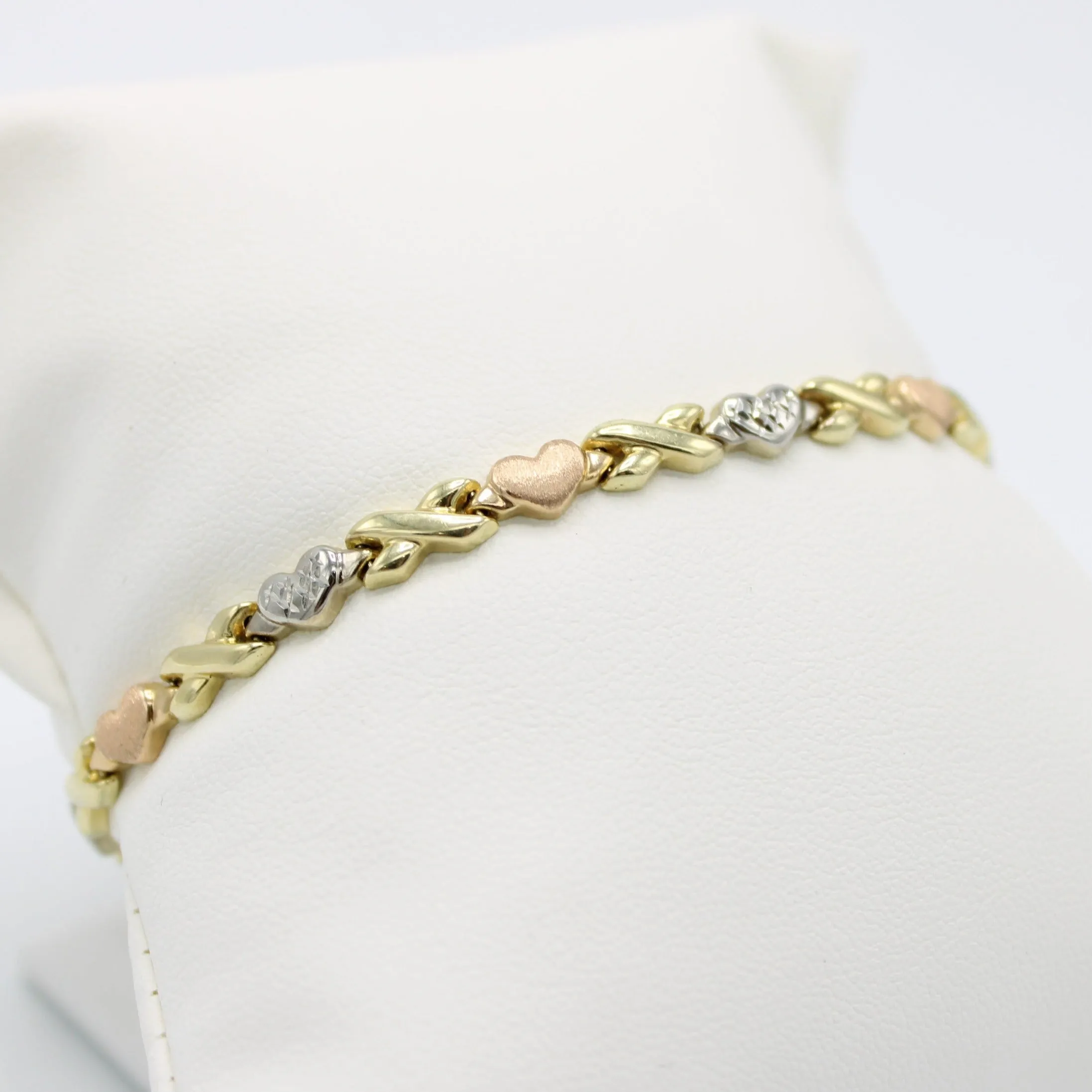 14K Bangle (Yellow-Rose-White) Gold