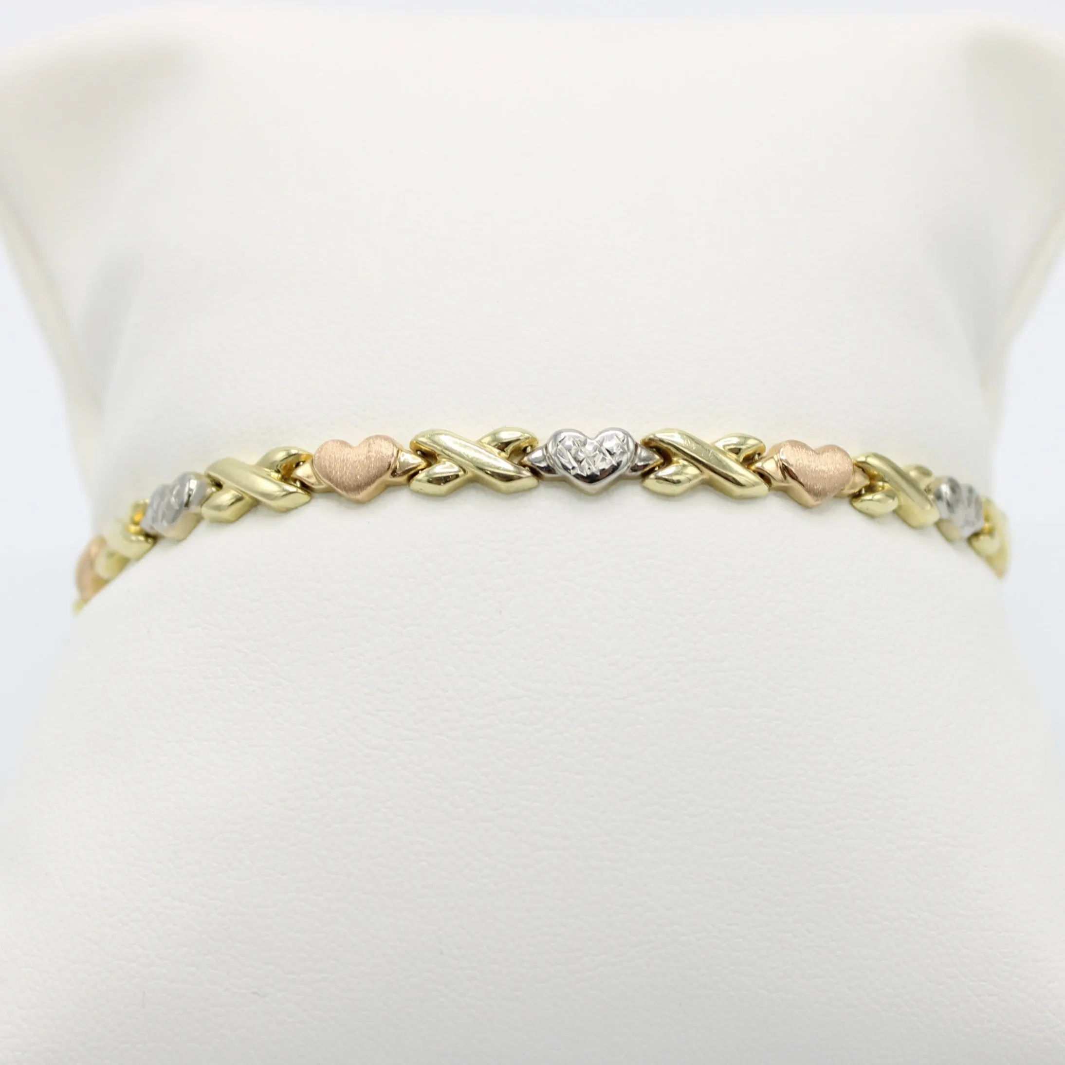 14K Bangle (Yellow-Rose-White) Gold