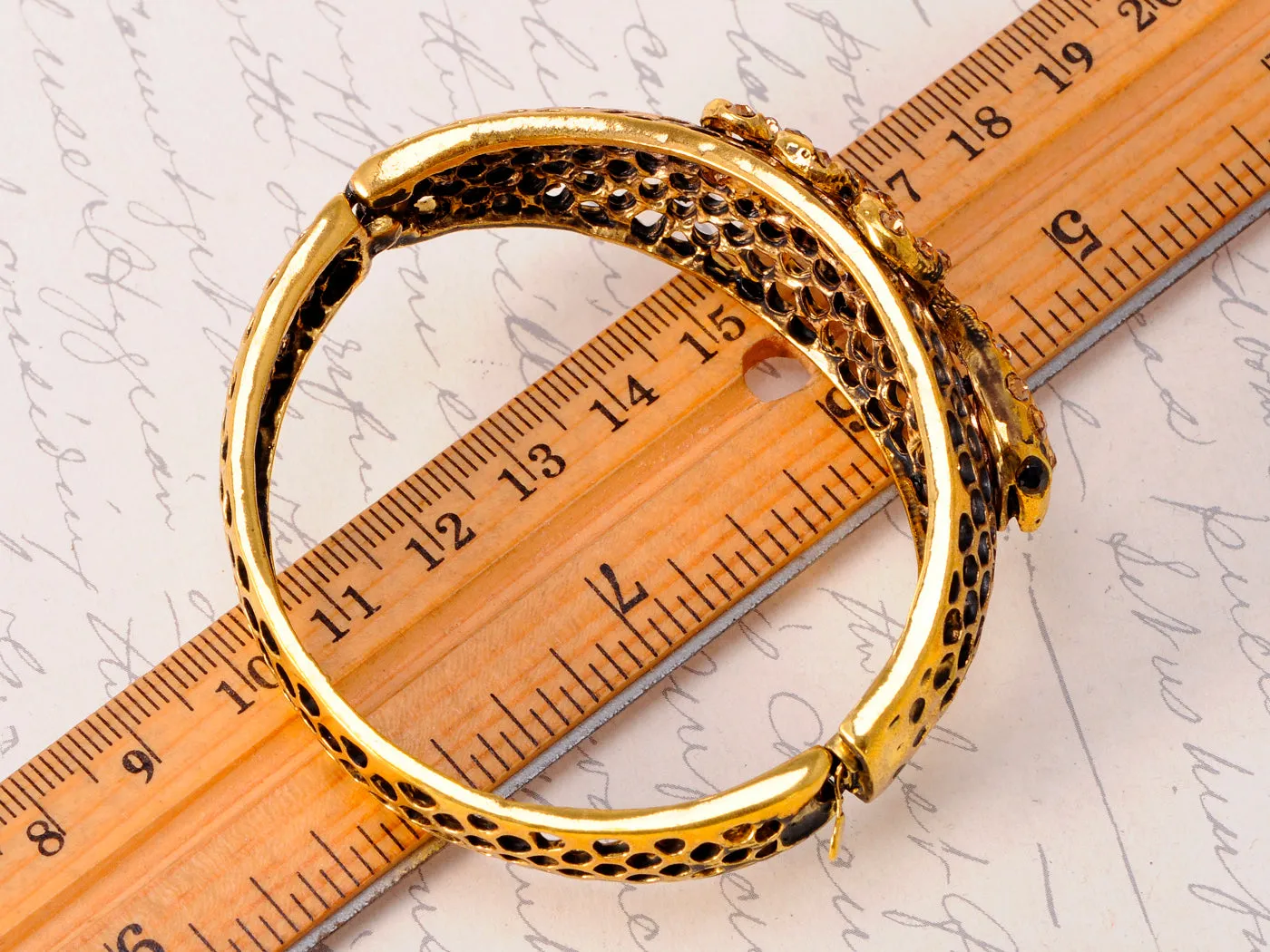 Antique Inspire Slither Snake Filigree Bracelet Bangle Cuff