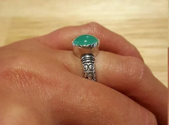 Boho Aquamarine Ring - Natural Aquamarine Ring - March Birthstone Ring