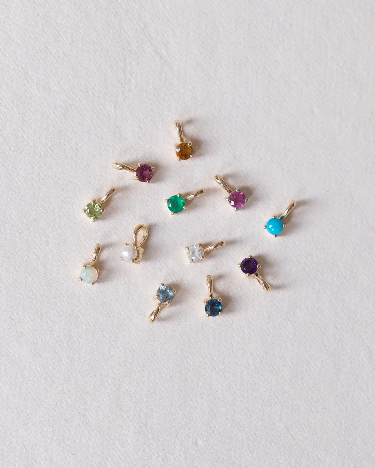 Element Charm | 14k Gold & Emerald