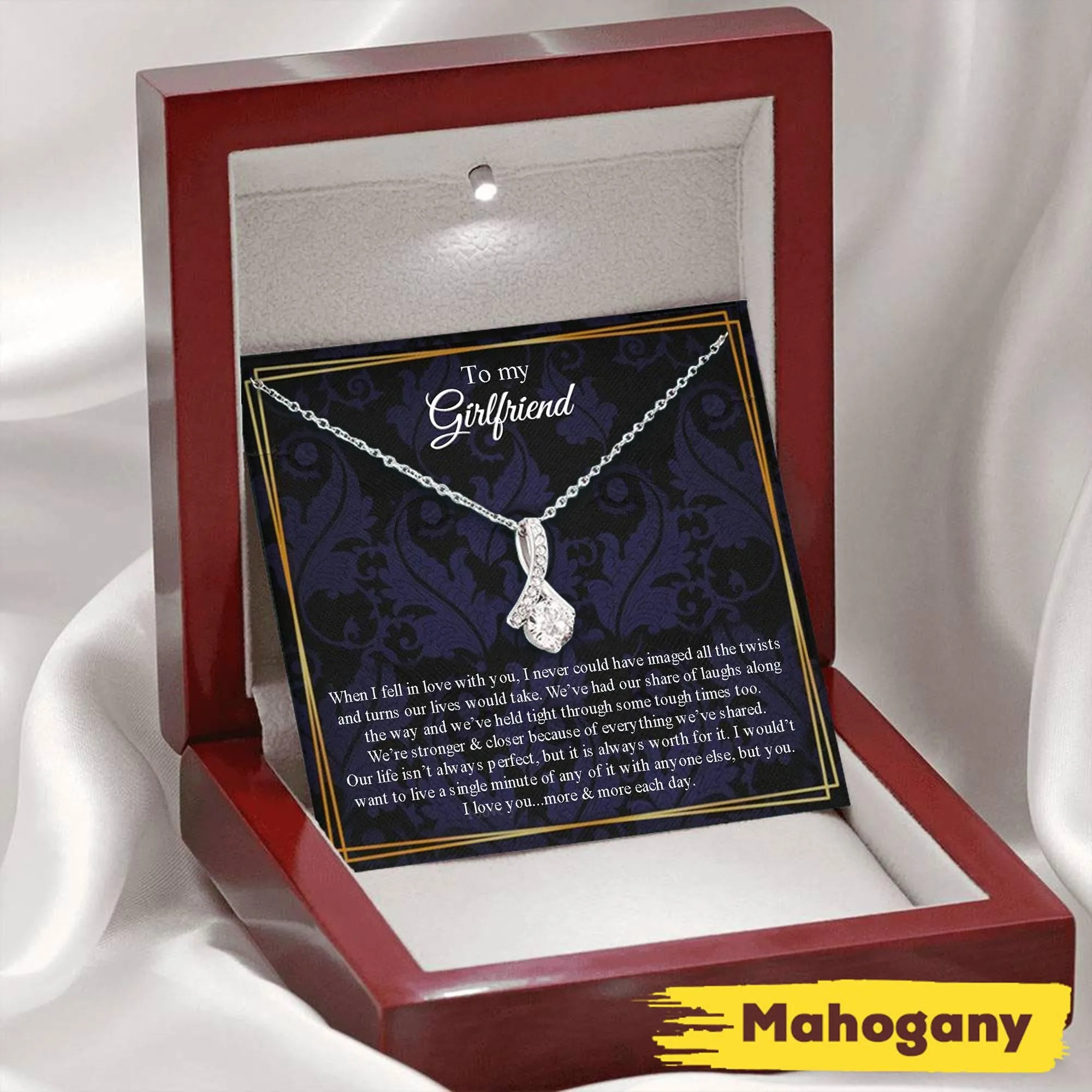 Girlfriend Necklace, To My Girlfriend Gift Necklace, Necklace For Girlfriend