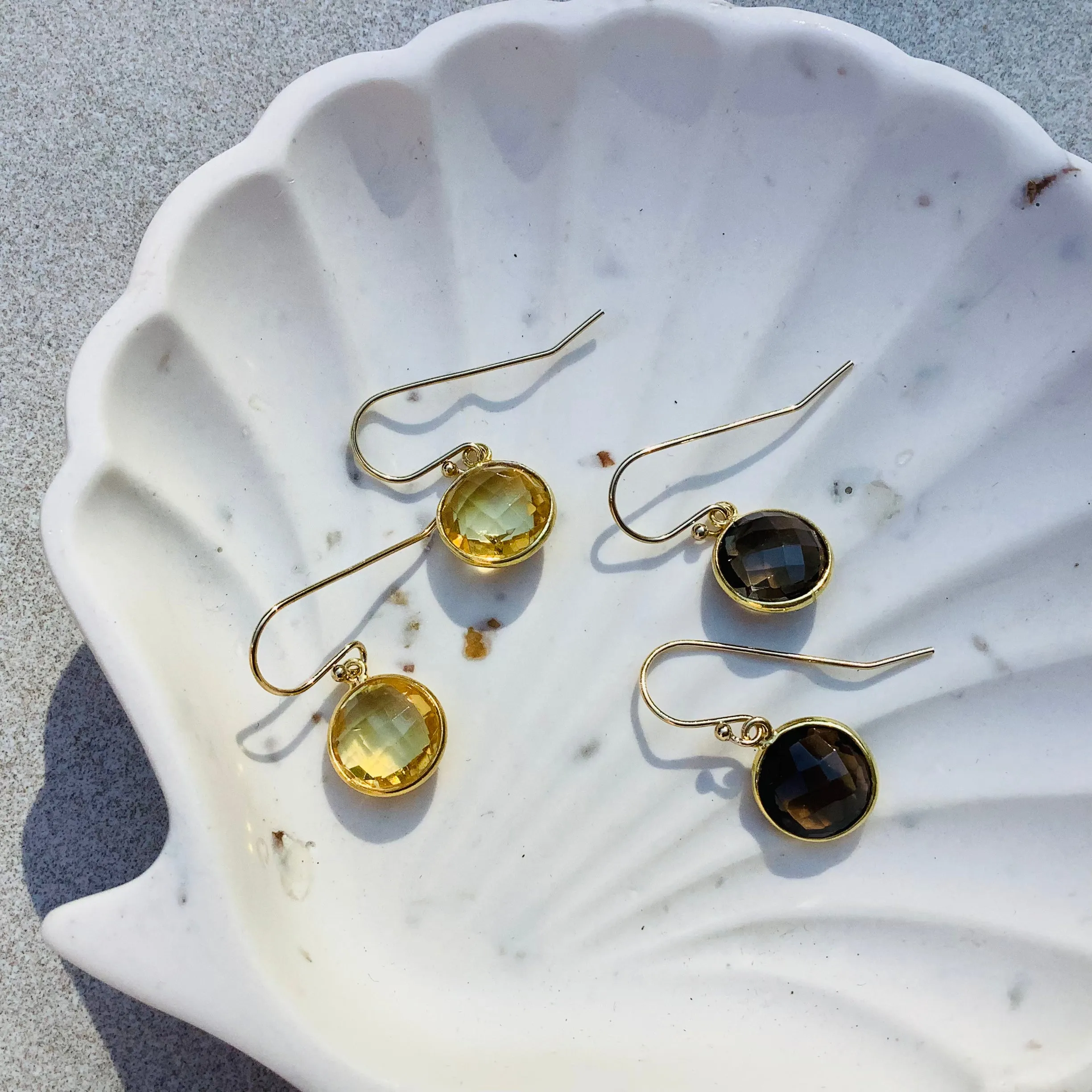 Smokey Quartz  Drop Earrings