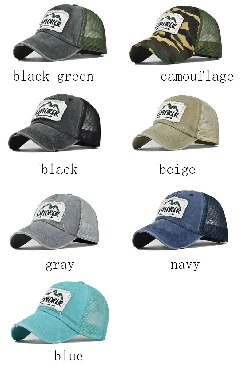 Summer Mesh Men Baseball Cap Women Snapback Caps Hats For Men Gorras Male Bone Sports Casquette Sun Women Baseball Hat Cap
