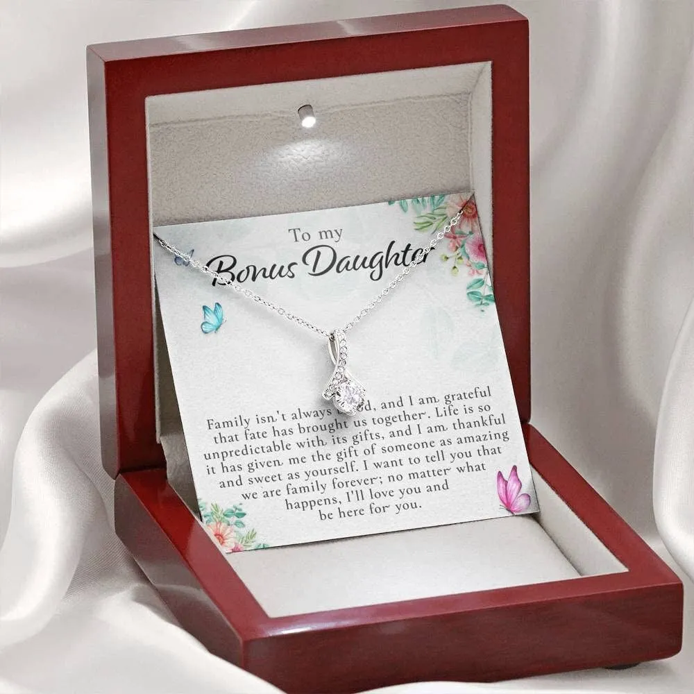 To My Bonus Daughter, Bonus Daughter Necklace, Step Daughter Necklace, Gifts For Stepdaughter